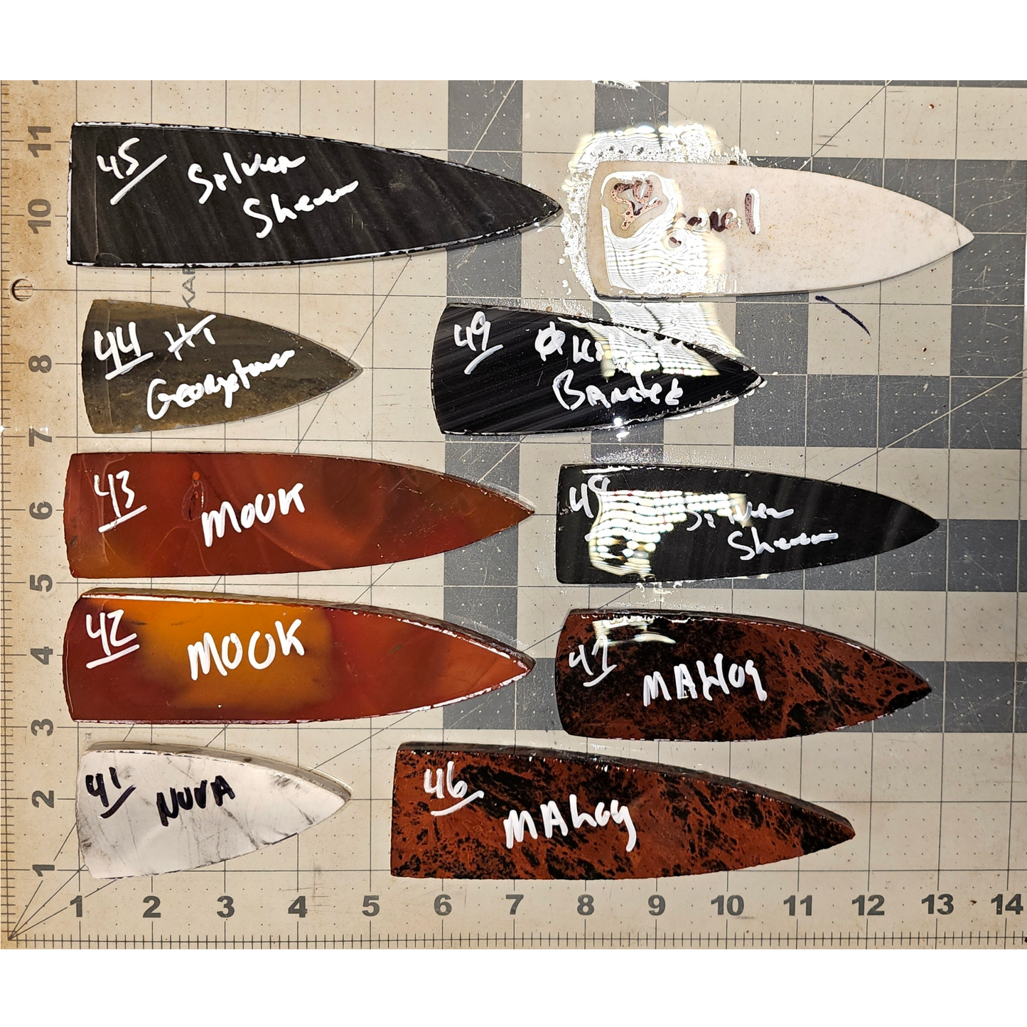 Page 5, Dagger Blade, Sloan Dalton, Dalton, Holland, Hardin Performs,Flintknapping Slabs.