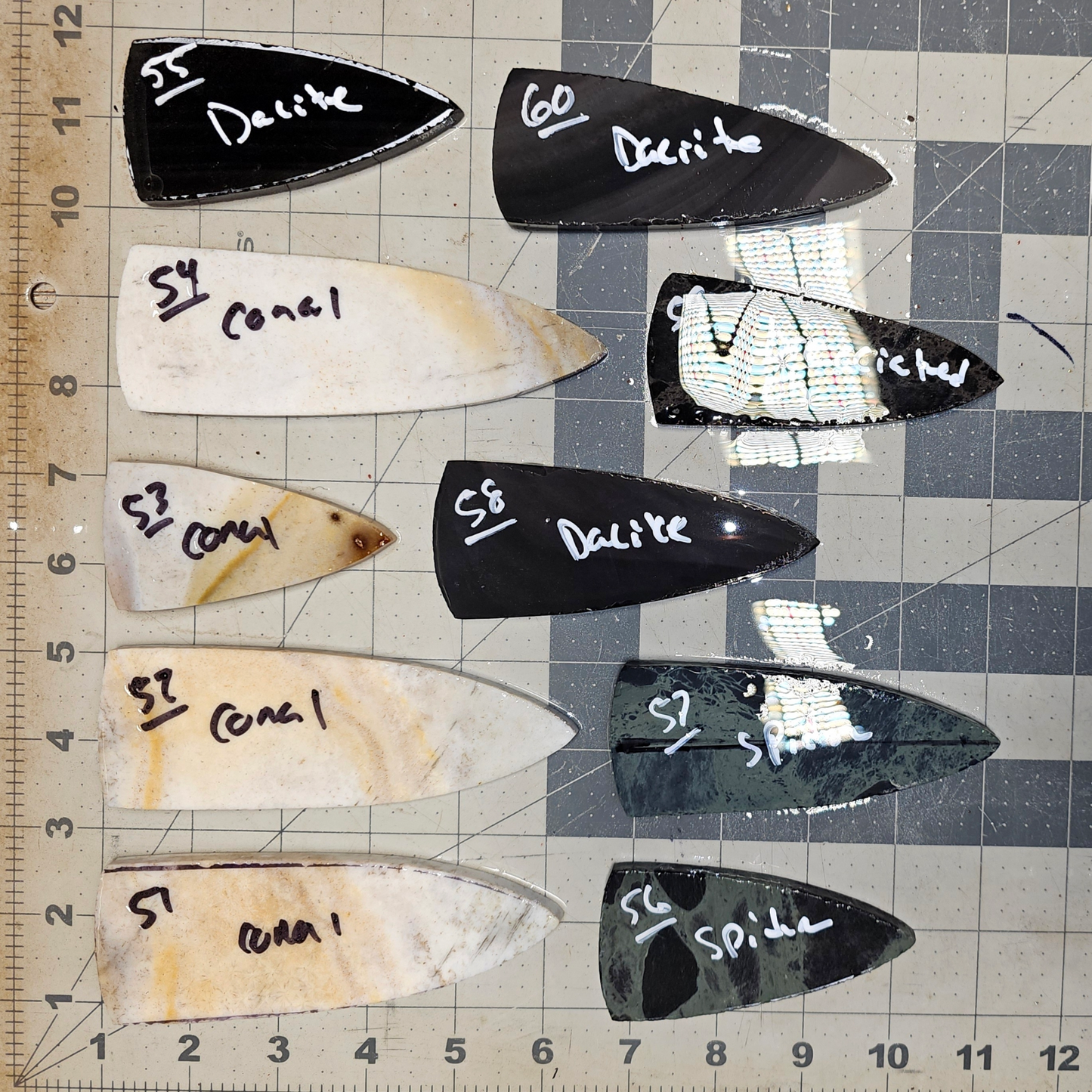 Page 6, Dagger Blade, Sloan Dalton, Dalton, Holland, Hardin Performs,Flintknapping Slabs.