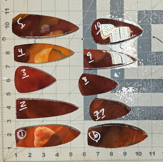 Page 1 Mookite Preforms, Flintknapping Slabs.