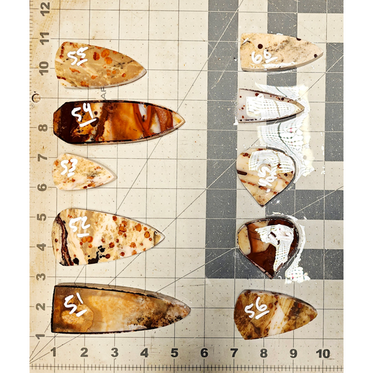 Page 6, Polkadot Agate Preforms,Flintknapping Slabs.