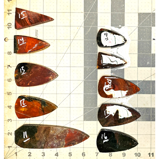 Page 2, Fancy Jasper Preforms,Flintknapping Slabs.