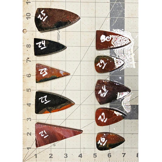 Page 3, Fancy Jasper Preforms,Flintknapping Slabs.