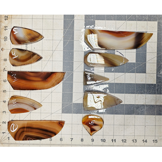 Page 1, Brazilian Agate Preforms,Flintknapping Slabs.