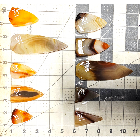 Page 4, Brazilian Agate Preforms,Flintknapping Slabs.