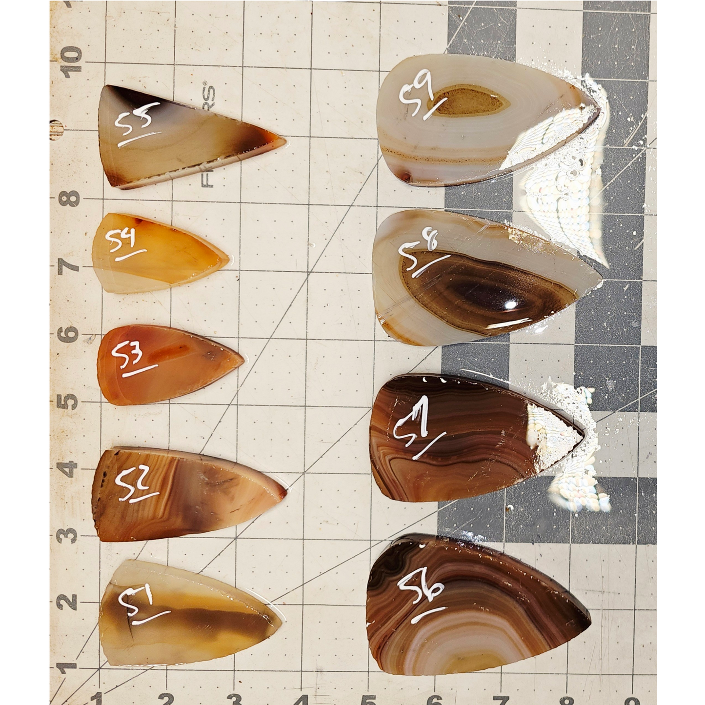 Page 6, Brazilian Agate Preforms,Flintknapping Slabs.