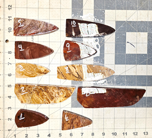Page 1, Alibates Preforms,Flintknapping Slabs.