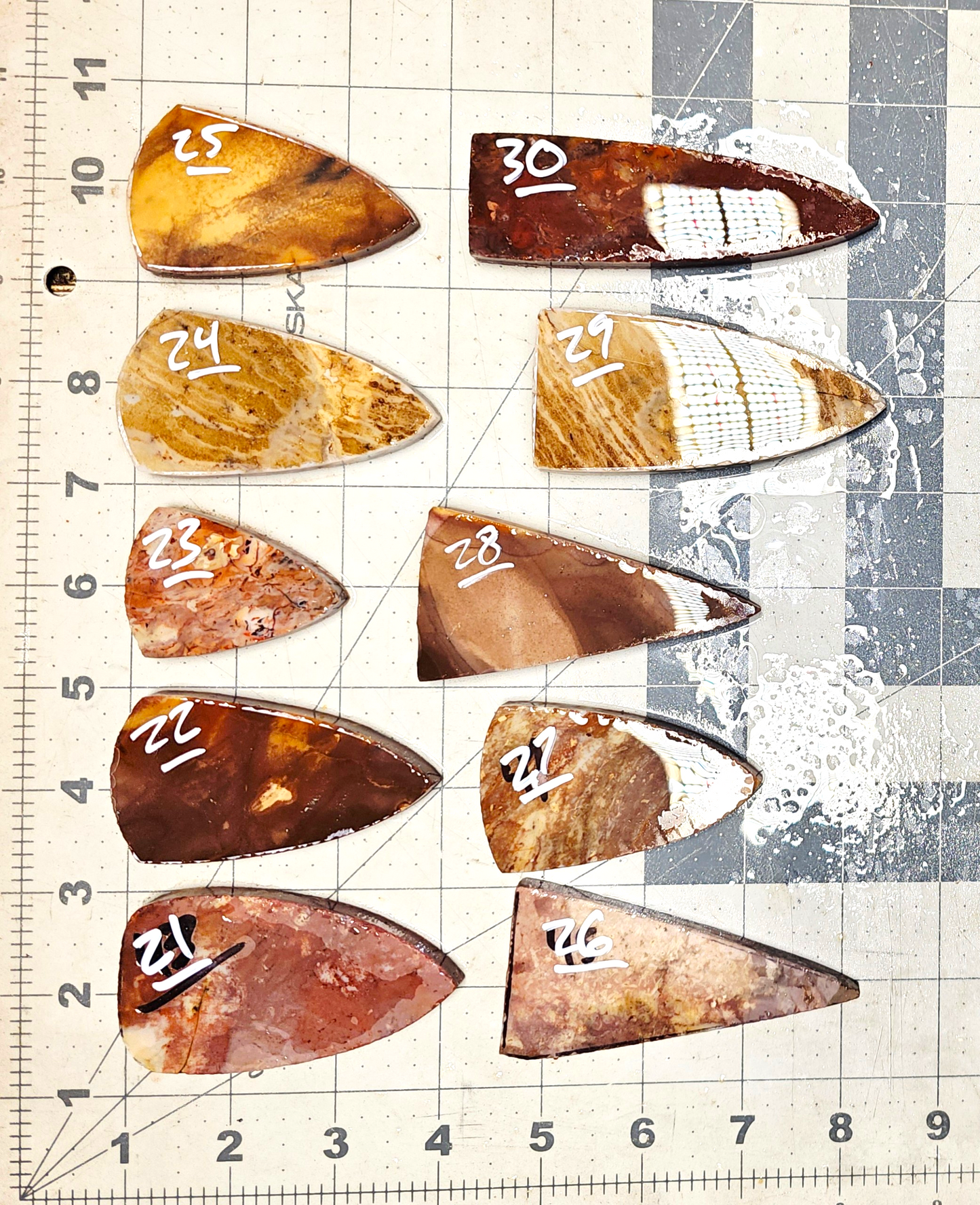 Page 3, Alibates Preforms,Flintknapping Slabs.