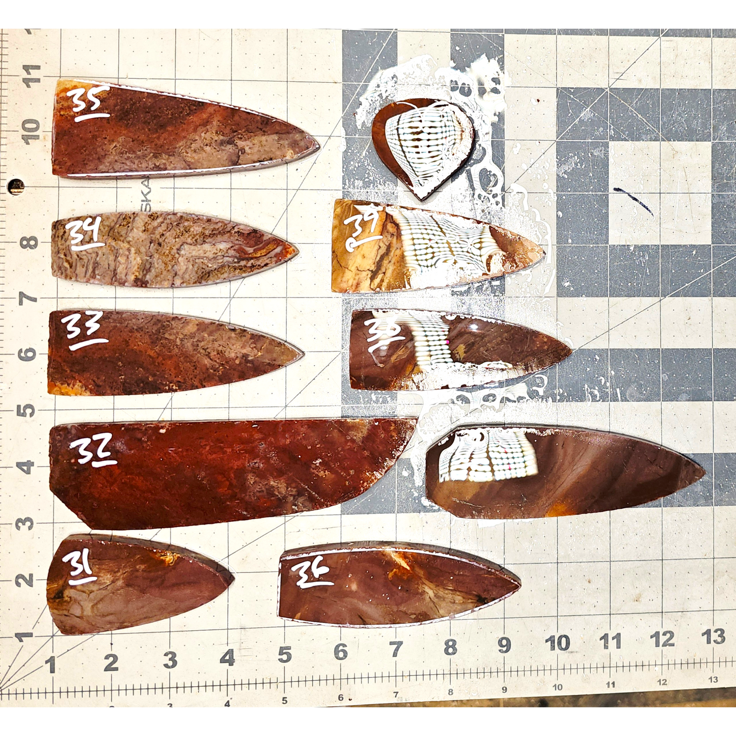 Page 4, Alibates Preforms,Flintknapping Slabs.
