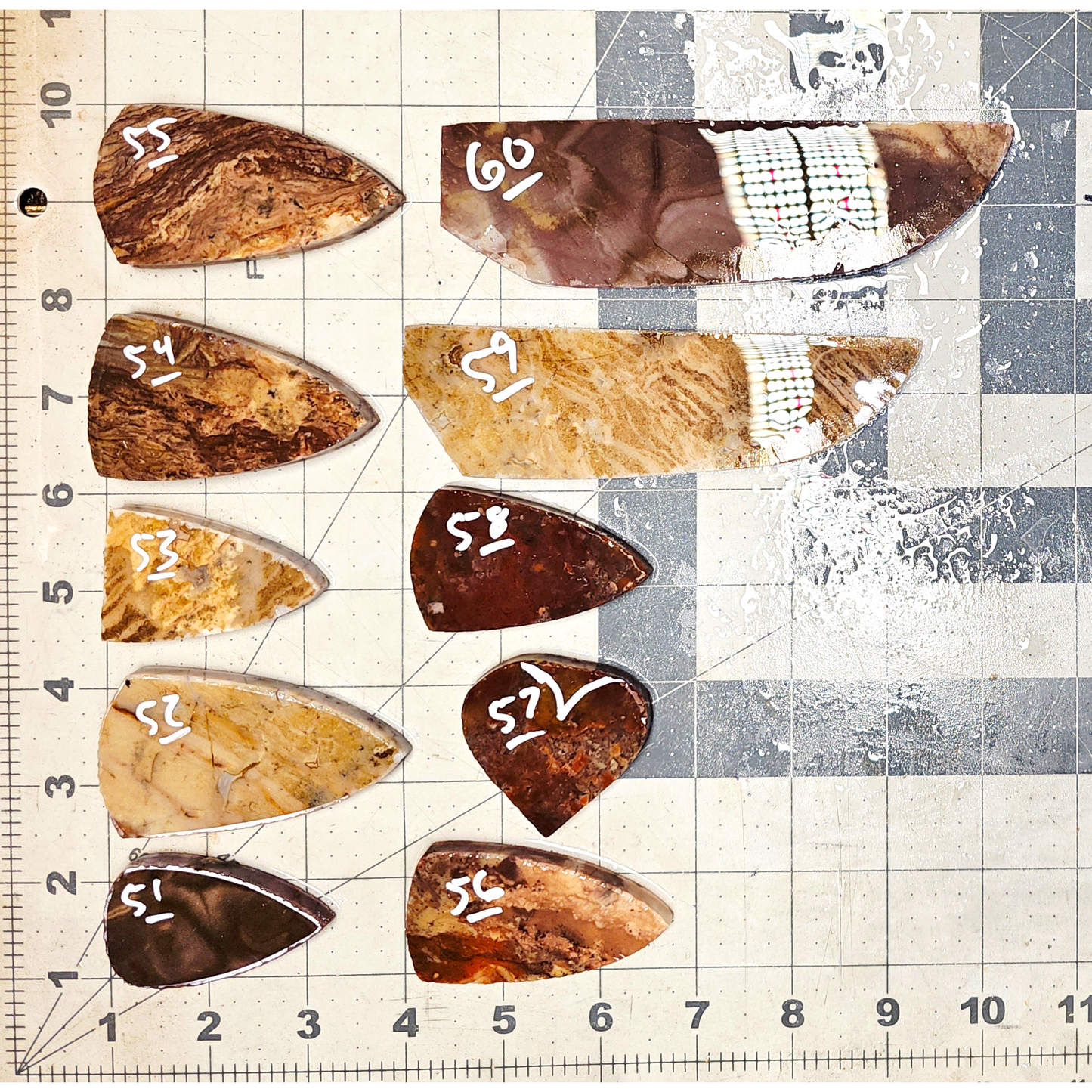 Page 6, Alibates Preforms,Flintknapping Slabs.