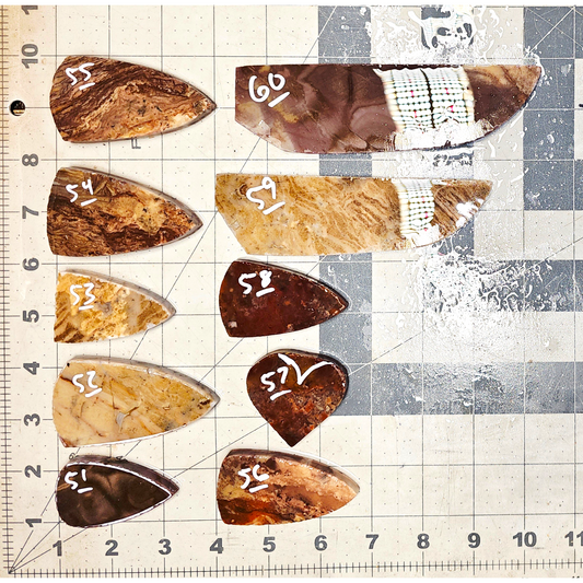 Page 6, Alibates Preforms,Flintknapping Slabs.