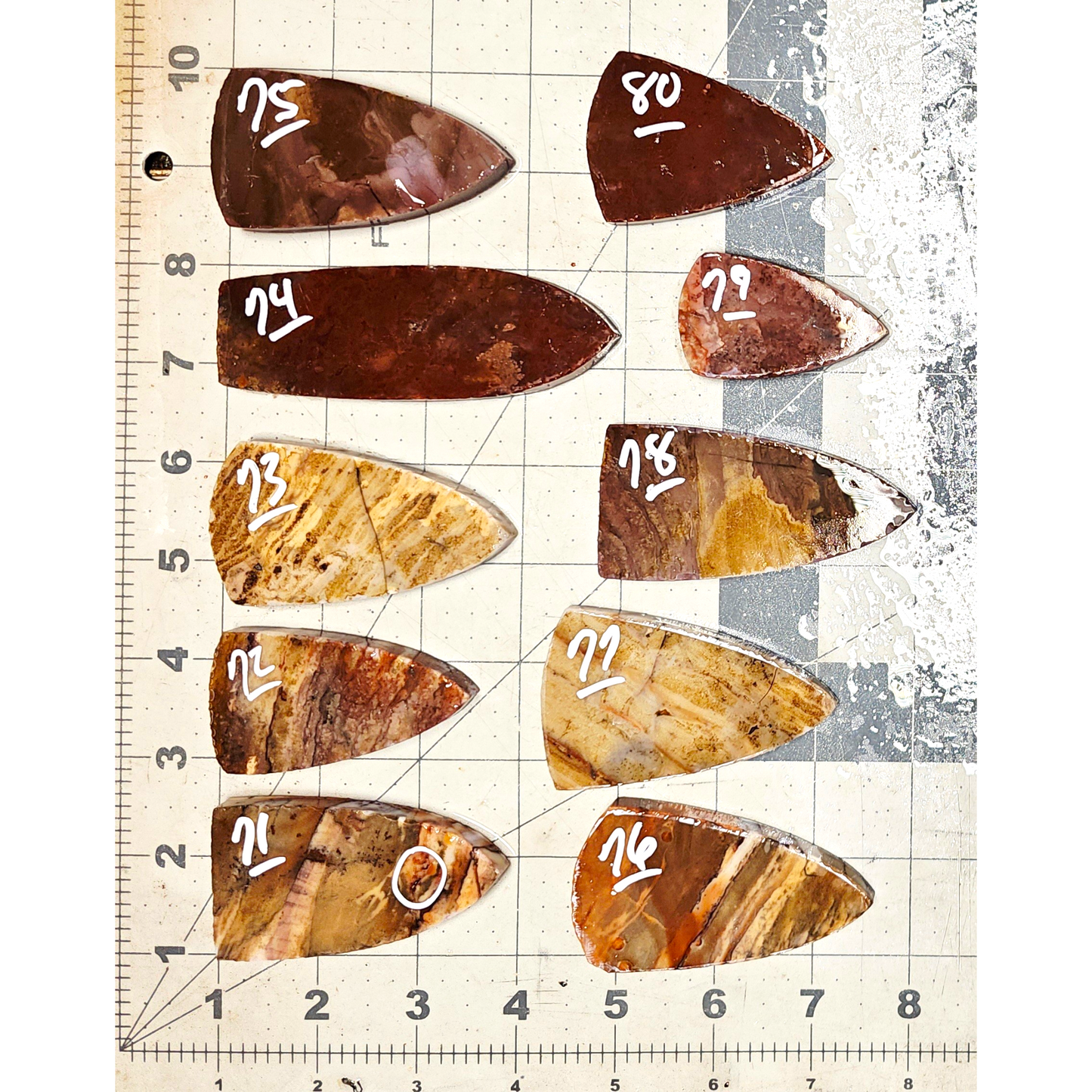 Page 8, Alibates Preforms,Flintknapping Slabs.