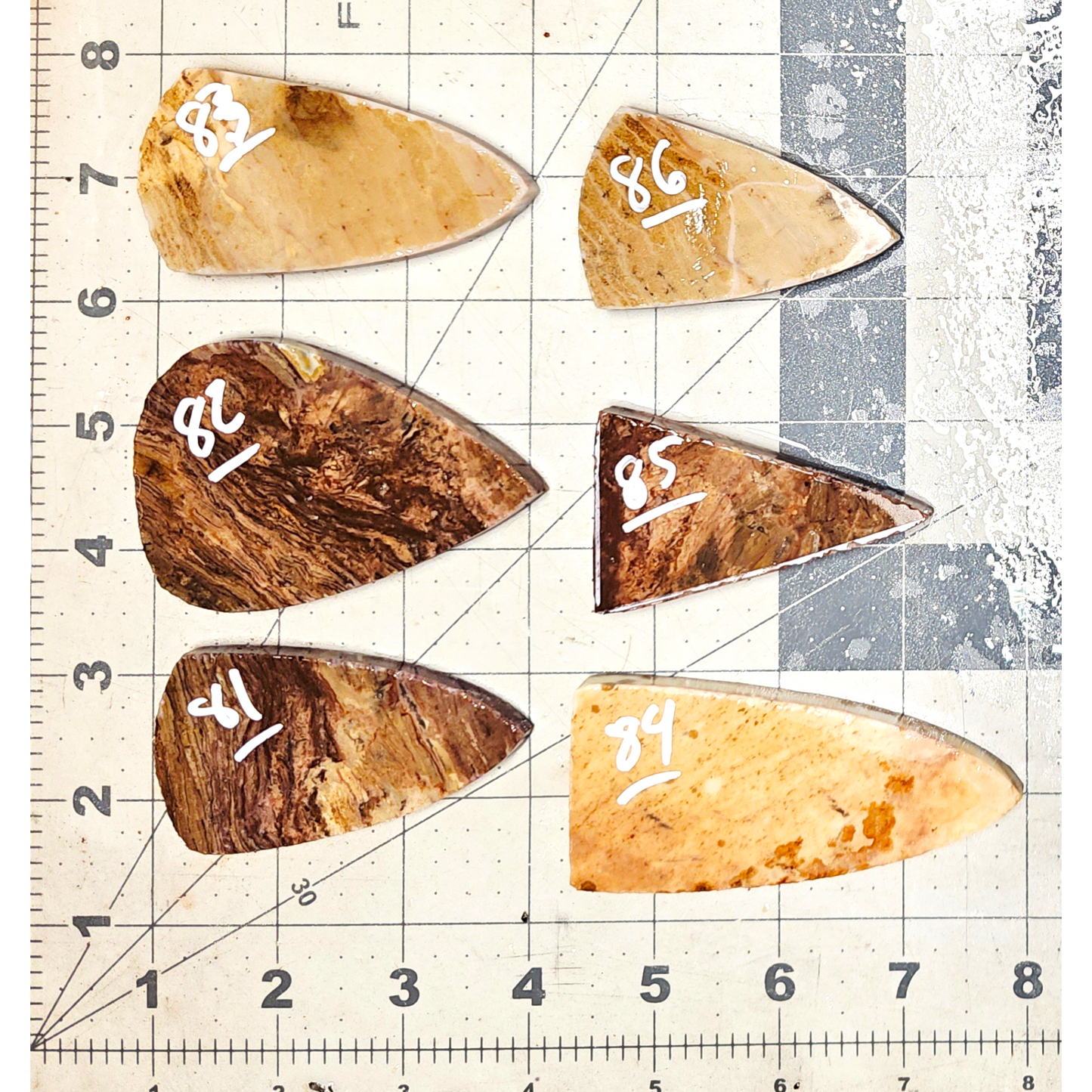 Page 9, Alibates Preforms,Flintknapping Slabs.