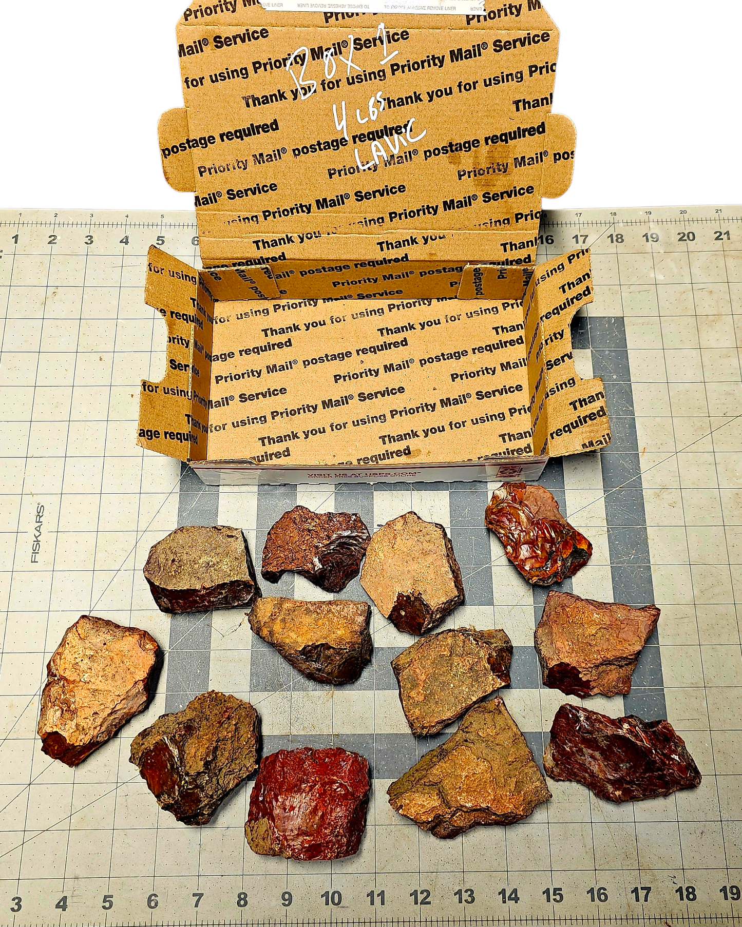4 LBS Of Lavic Jasper, Box #1