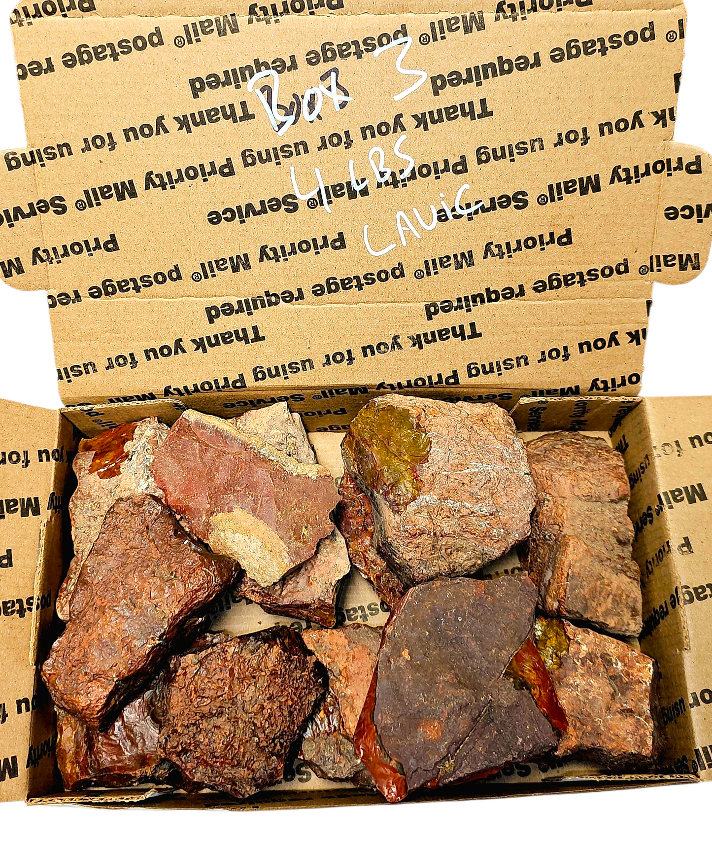 4.2 LBS Of Lavic Jasper, Box #3