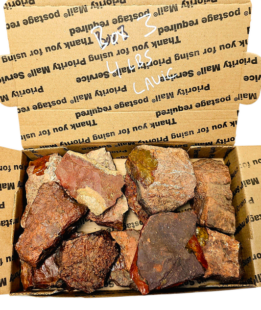 4.2 LBS Of Lavic Jasper, Box #3