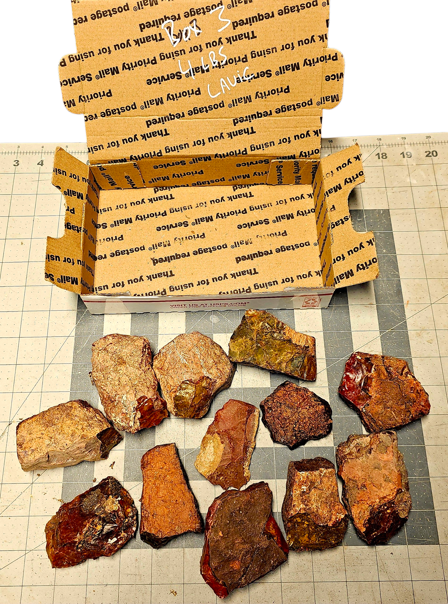 4.2 LBS Of Lavic Jasper, Box #3