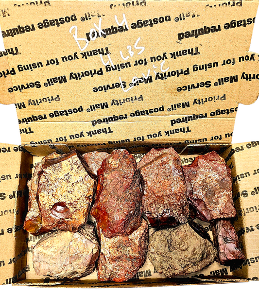 4.2 LBS Of Lavic Jasper, Box #4