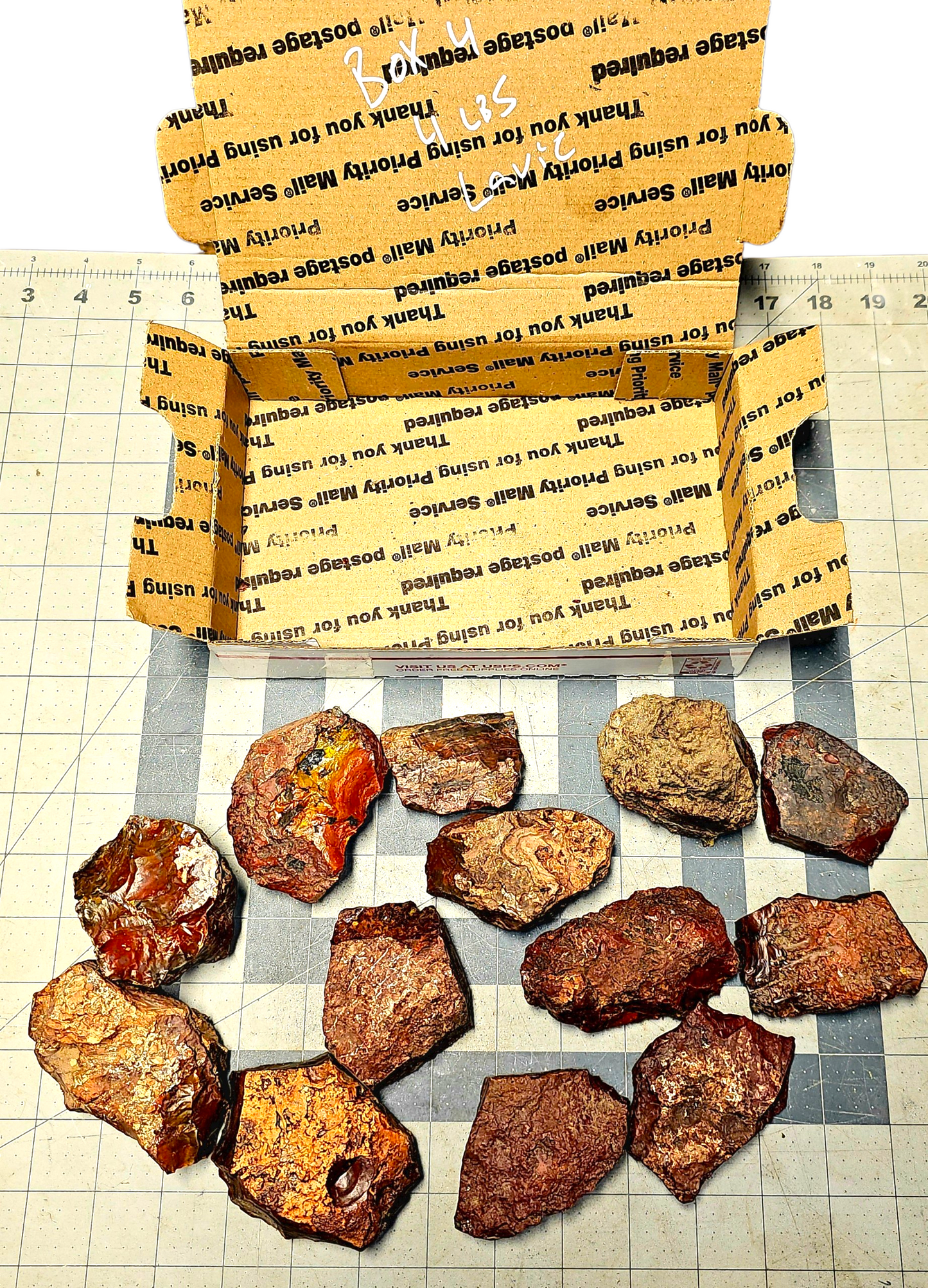 4.2 LBS Of Lavic Jasper, Box #4