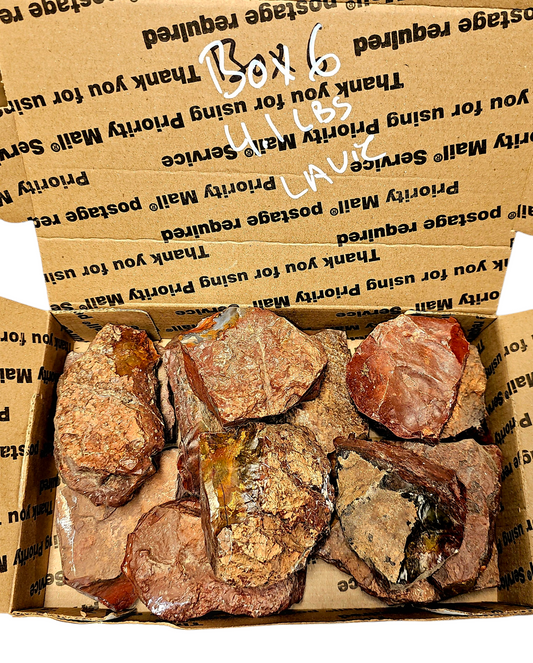 4.1 LBS Of Lavic Jasper, Box 6
