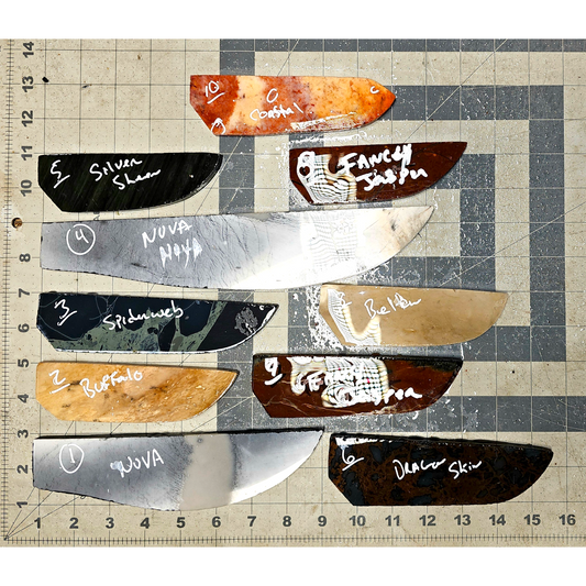 Page 1, Knife Blade Preforms,Flintknapping Slabs.