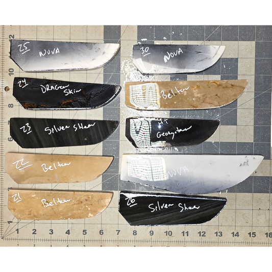 Page 3, Knife Blade Preforms,Flintknapping Slabs.