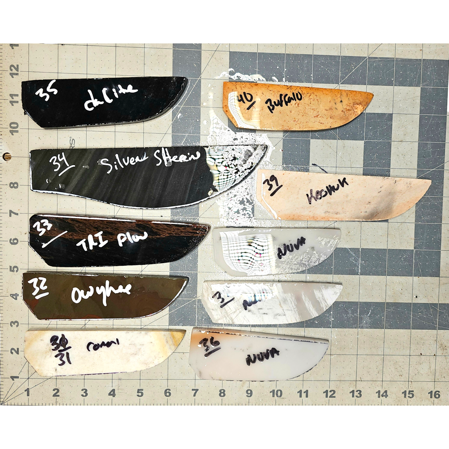 Page 4, Knife Blade Preforms,Flintknapping Slabs.