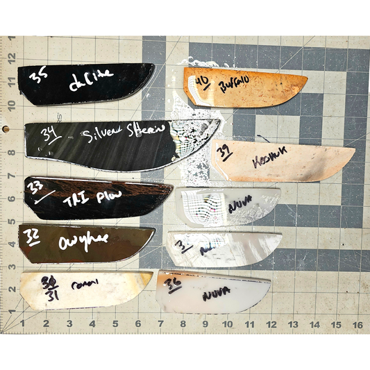 Page 4, Knife Blade Preforms,Flintknapping Slabs.