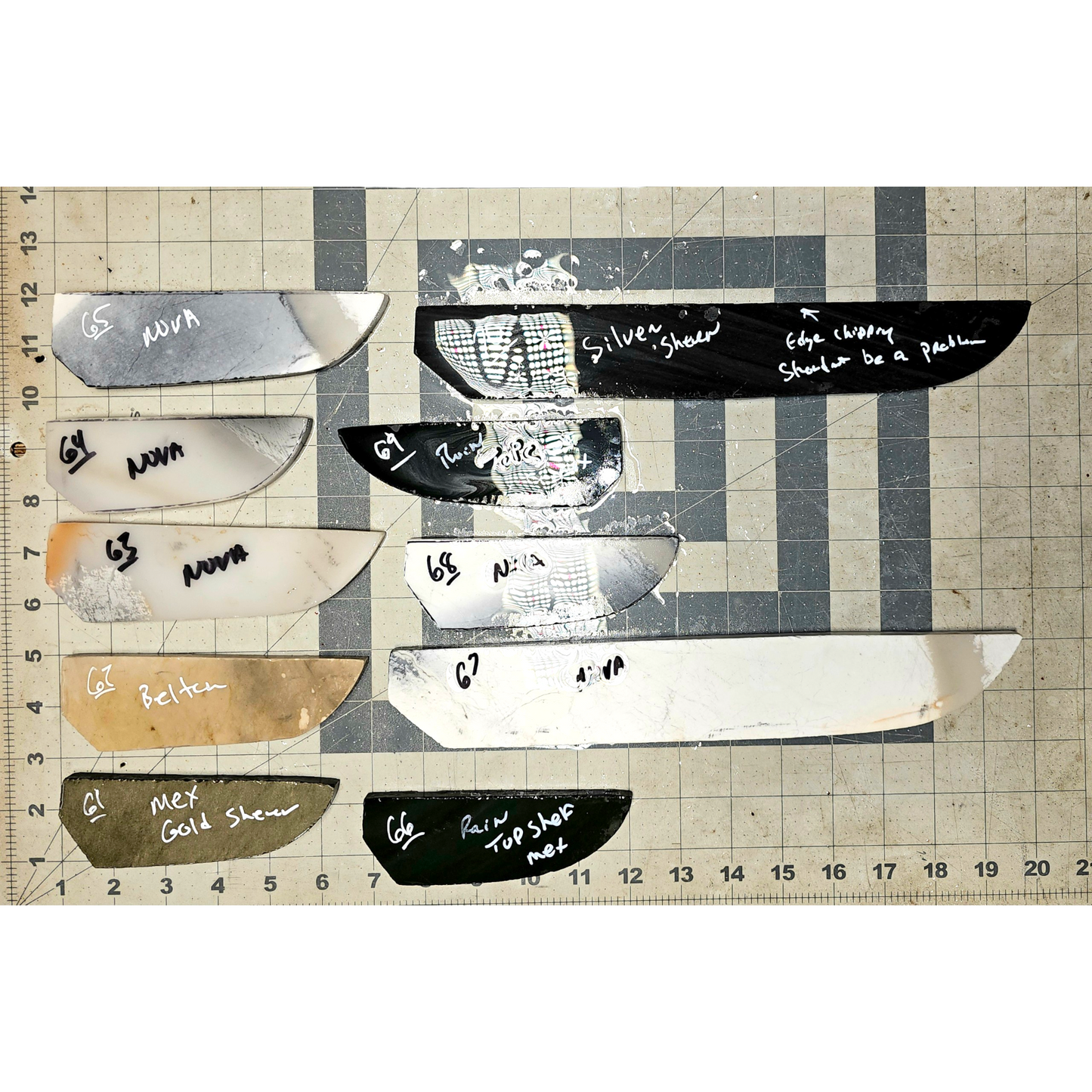 Page 7 Knife Blade Preforms,Flintknapping Slabs.