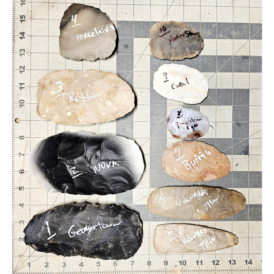 Page 1 Bifaces, Flintknapping Stone, Flint , Chert