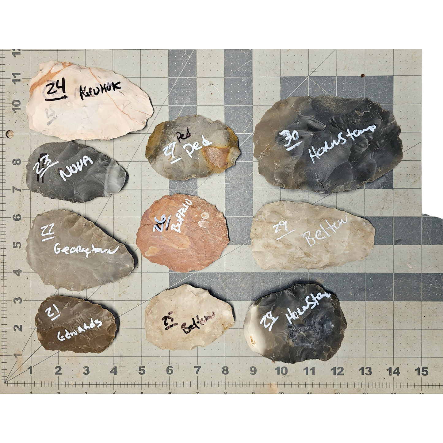 Page 3 Bifaces, Flintknapping Stone, Flint , Chert