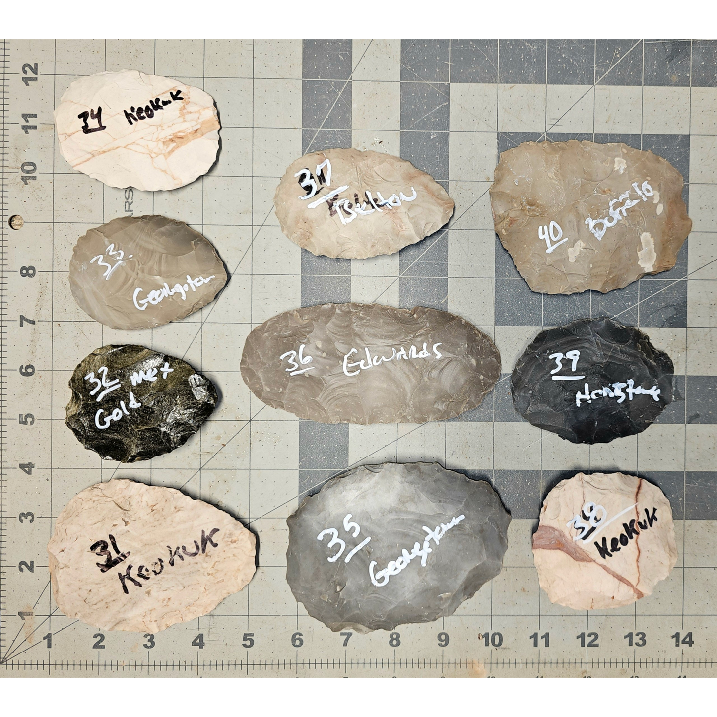 Page 4 Bifaces, Flintknapping Stone, Flint , Chert