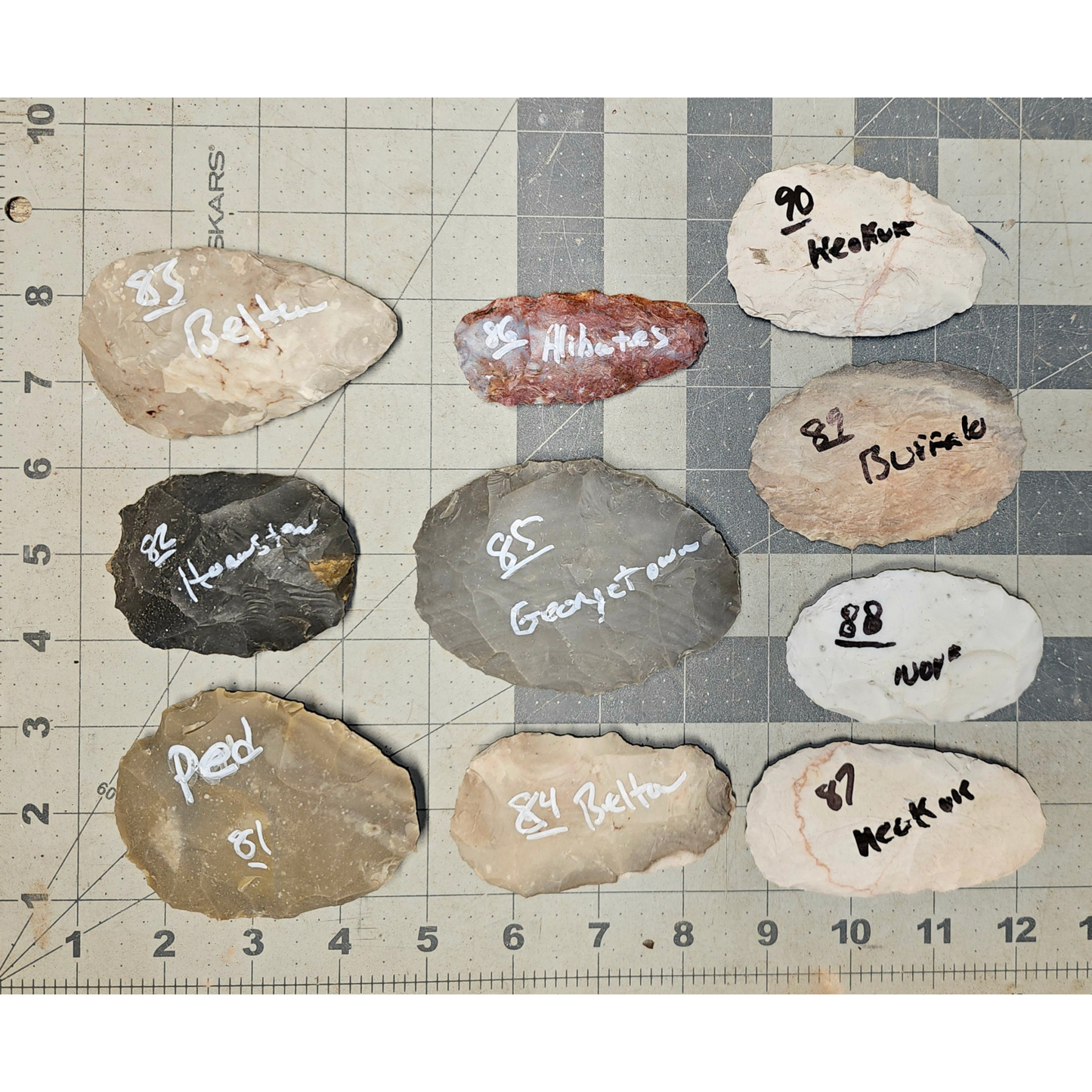Page 9 Bifaces, Flintknapping Stone, Flint , Chert