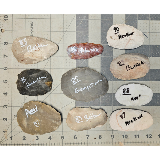 Page 9 Bifaces, Flintknapping Stone, Flint , Chert