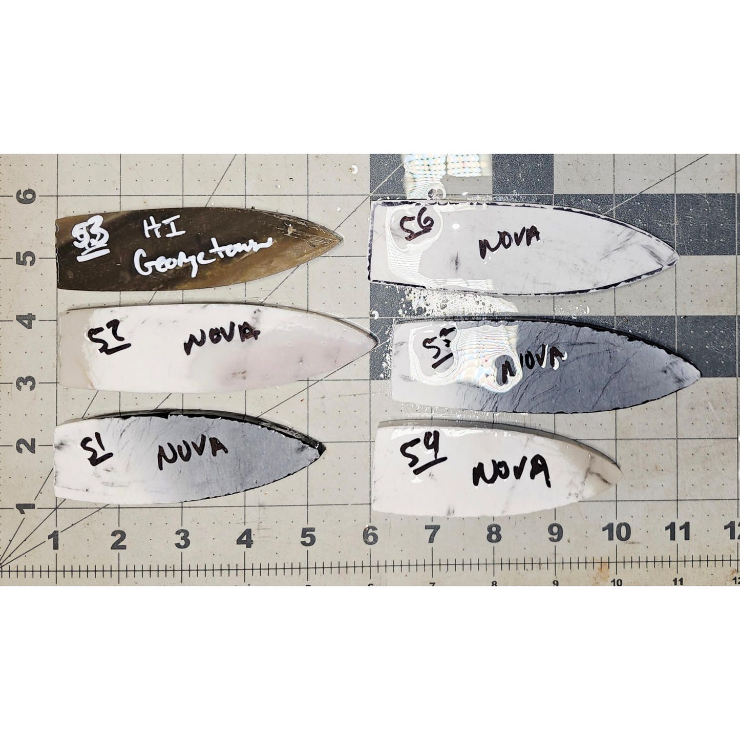 Page 6 Agate Basin Preforms,Flintknapping Slabs.