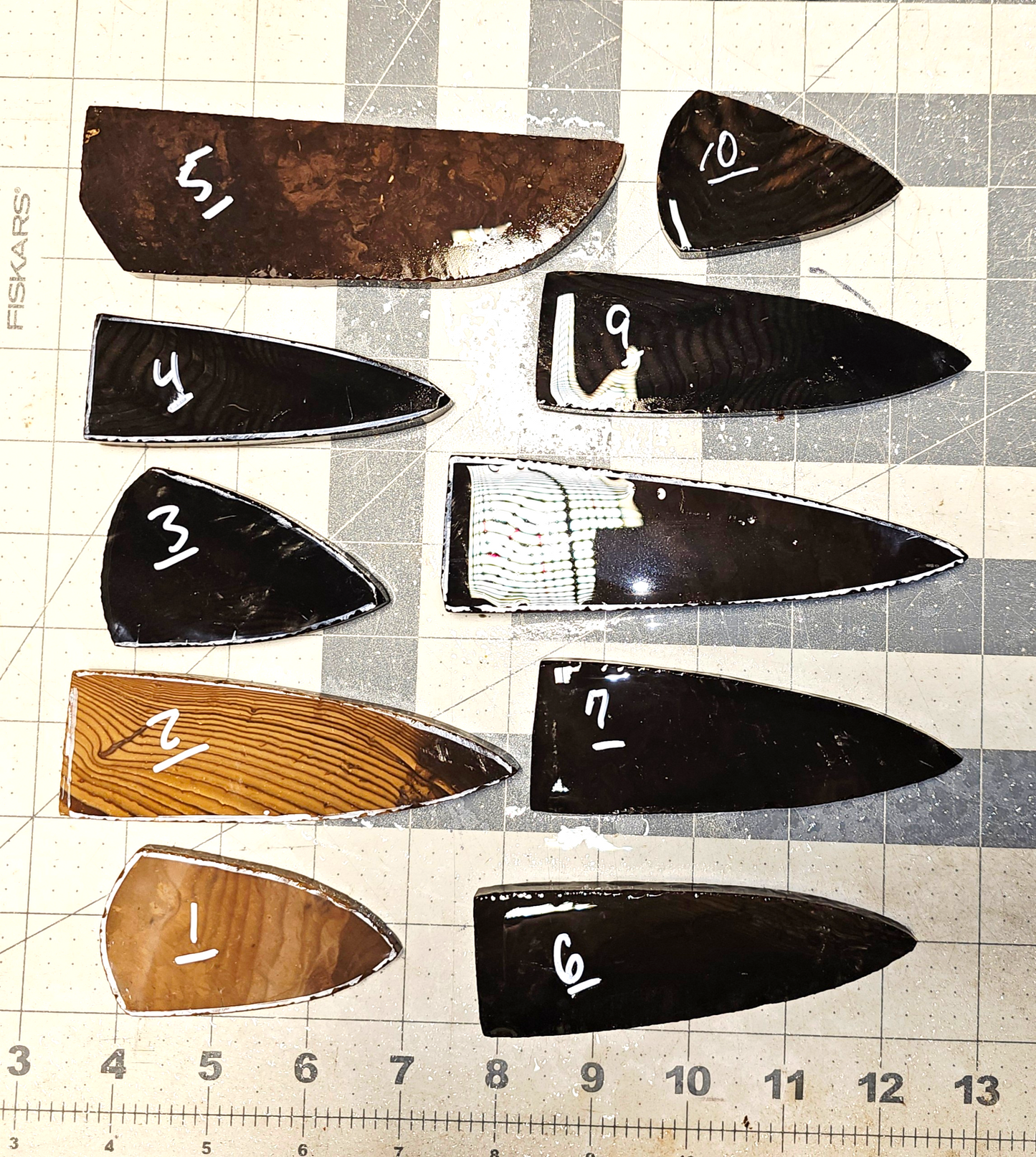 Page 1, Tiger Chert Preforms,Flintknapping Slabs.