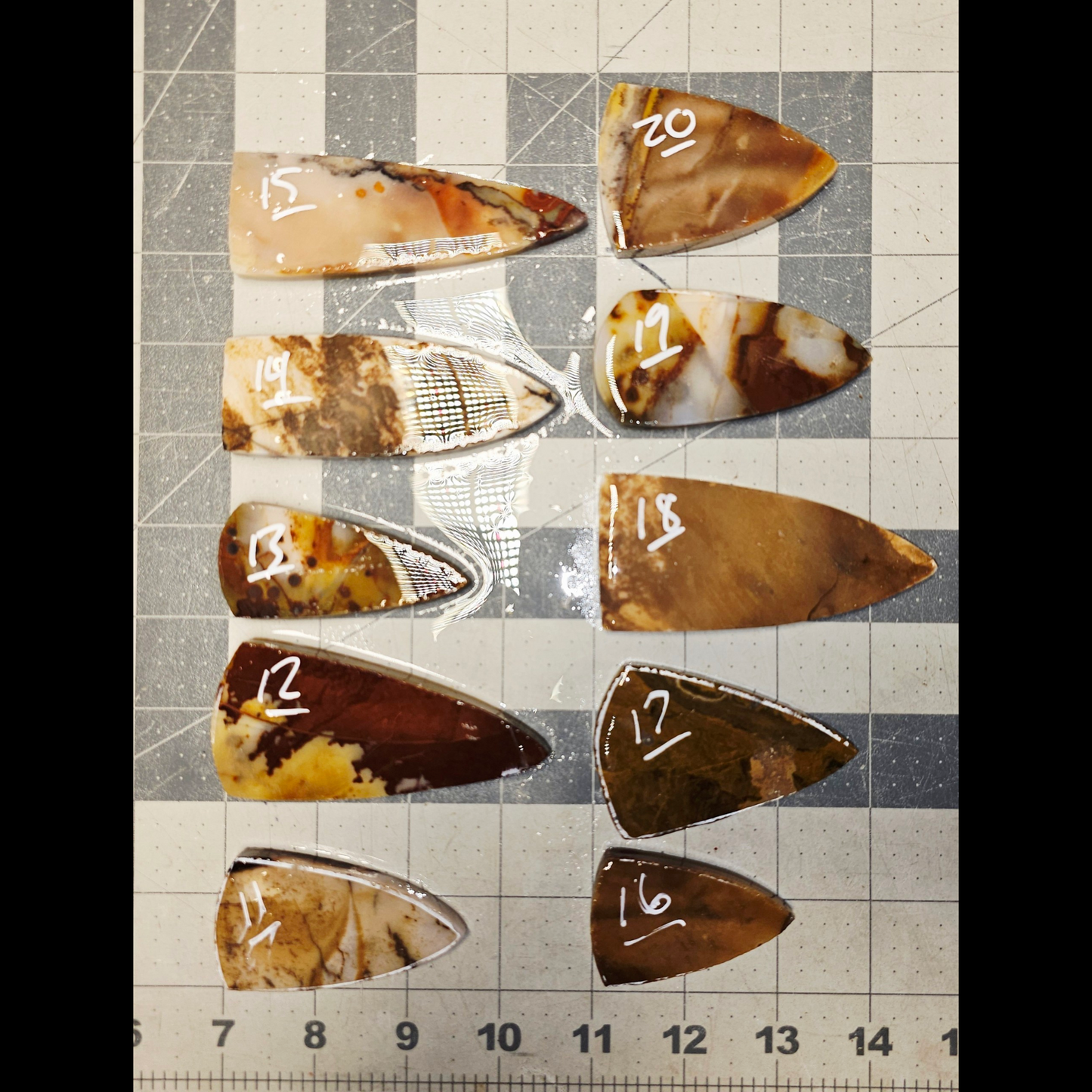 Page 2, Polkadot Agate Preforms,Flintknapping Slabs.