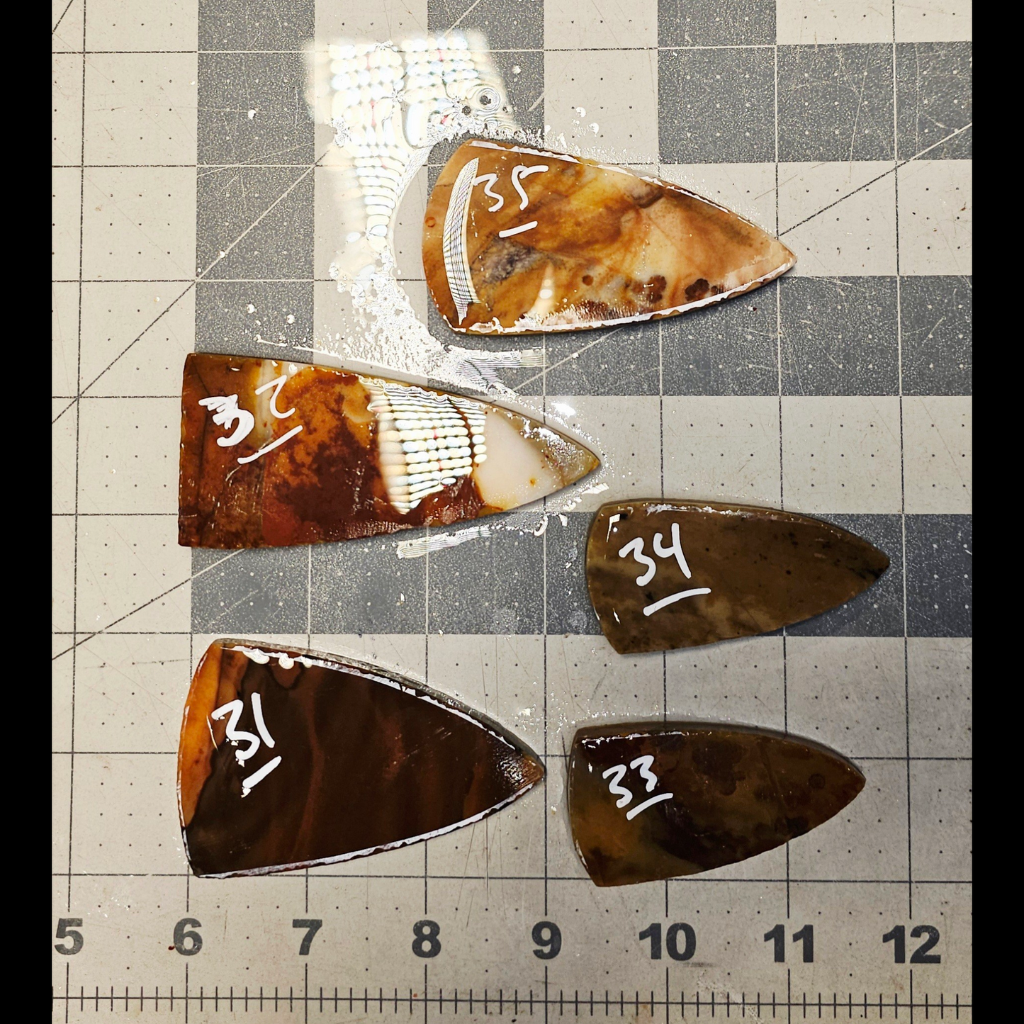 Page 4, Polkadot Agate Preforms,Flintknapping Slabs.