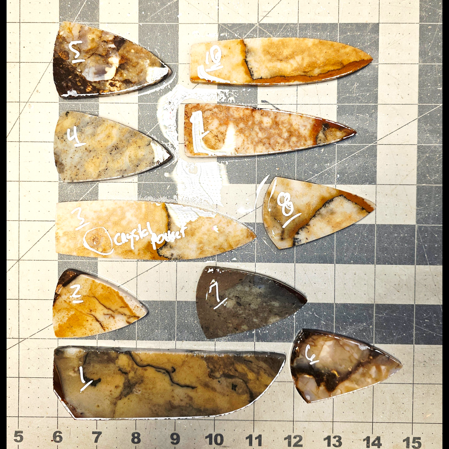 Page 1, Amethyst Sage Preforms,Flintknapping Slabs.