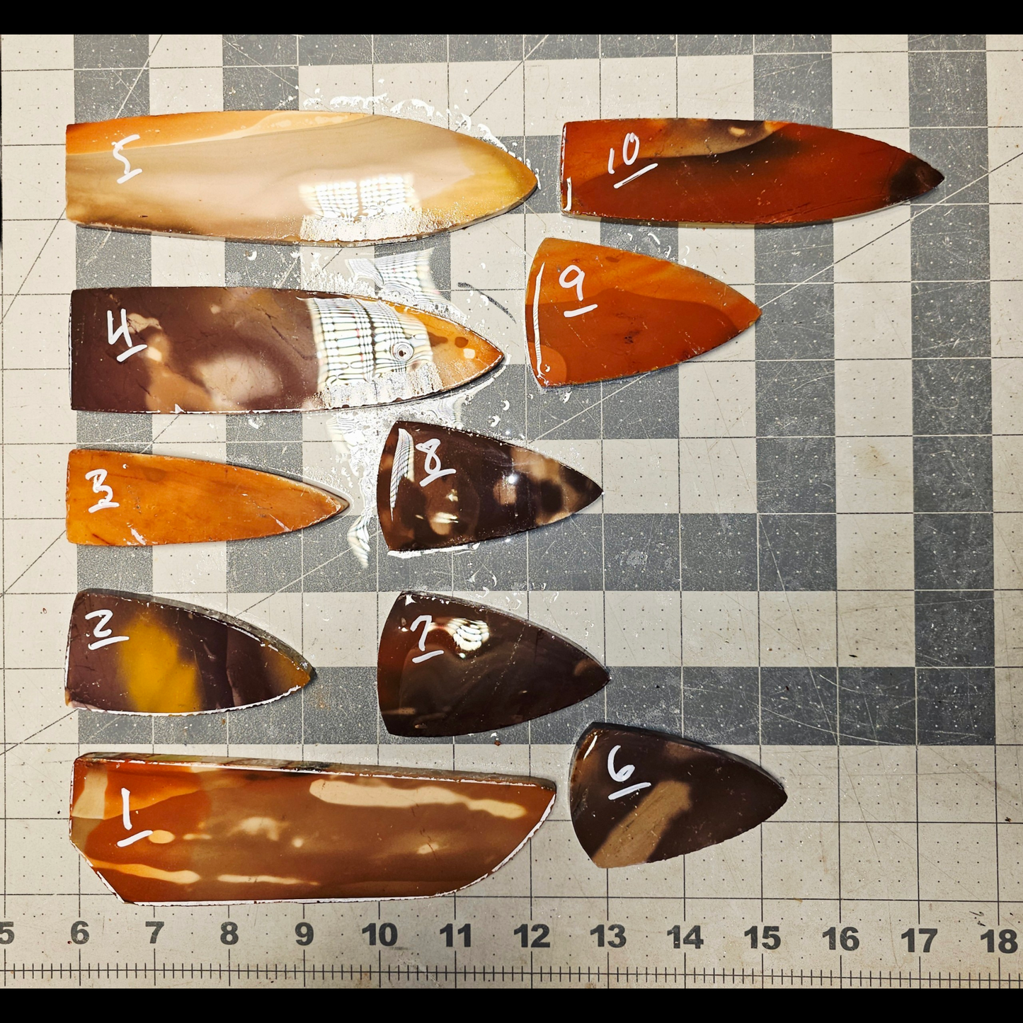 Page 1 Mookite Preforms, Flintknapping Slabs.