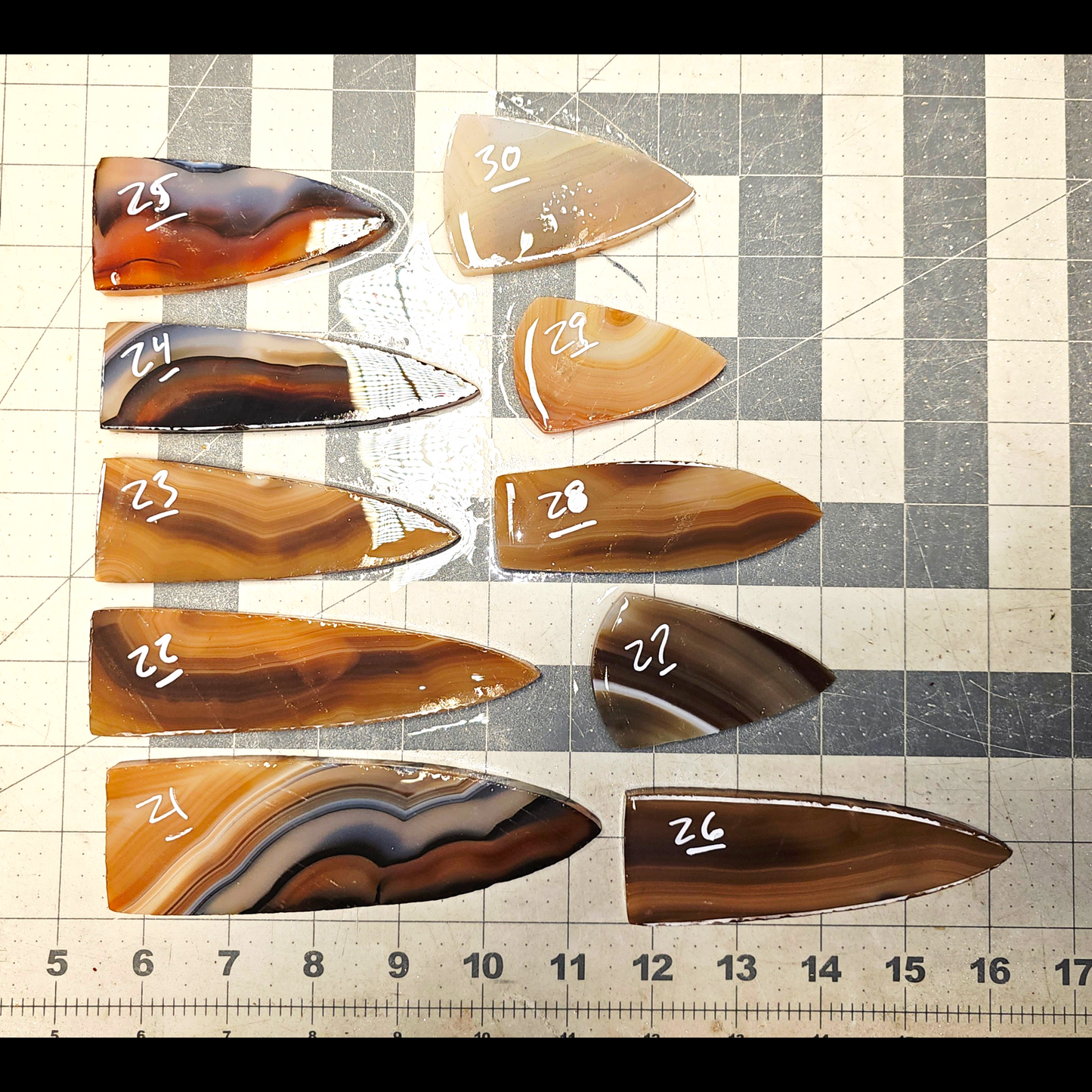 Page 3, Brazilian Agate Preforms,Flintknapping Slabs.