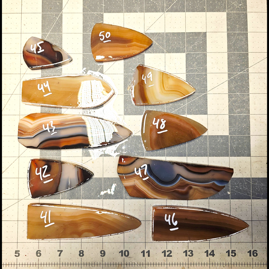 Page 5, Brazilian Agate Preforms,Flintknapping Slabs.
