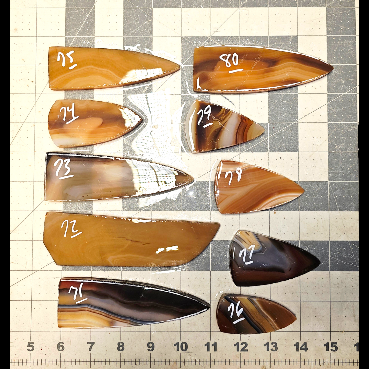Page 8, Brazilian Agate Preforms,Flintknapping Slabs
