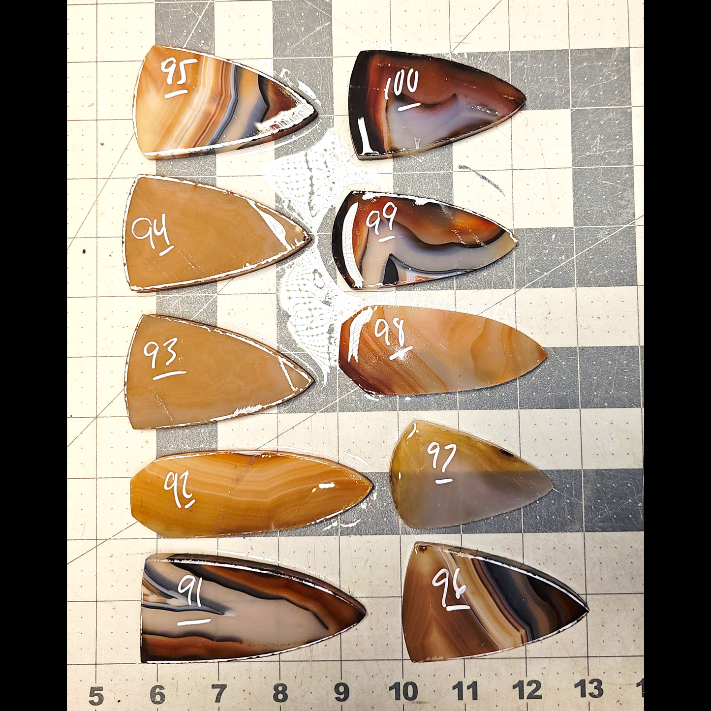 Page 10, Brazilian Agate Preforms,Flintknapping Slabs