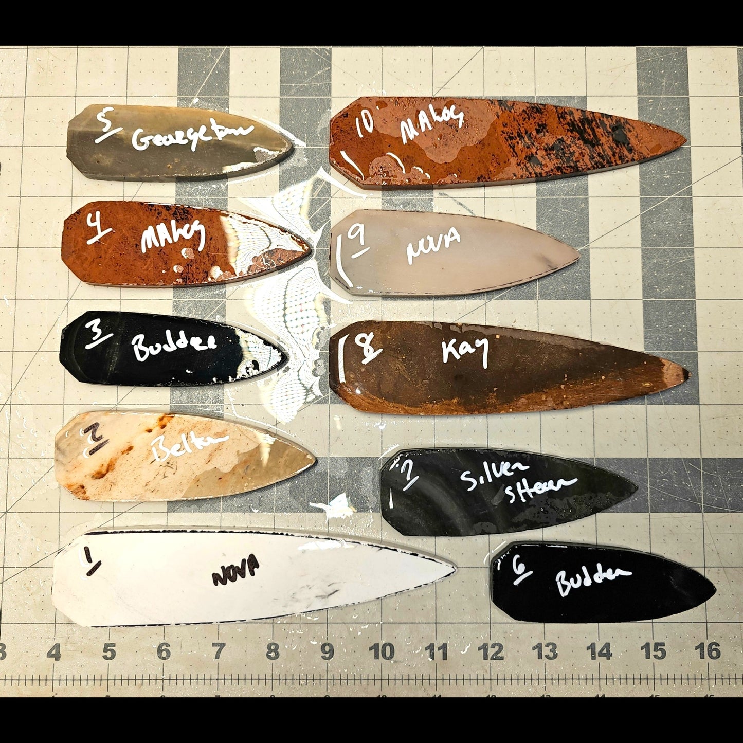 Page 1 Dovetail Preforms,Flintknapping Slabs.