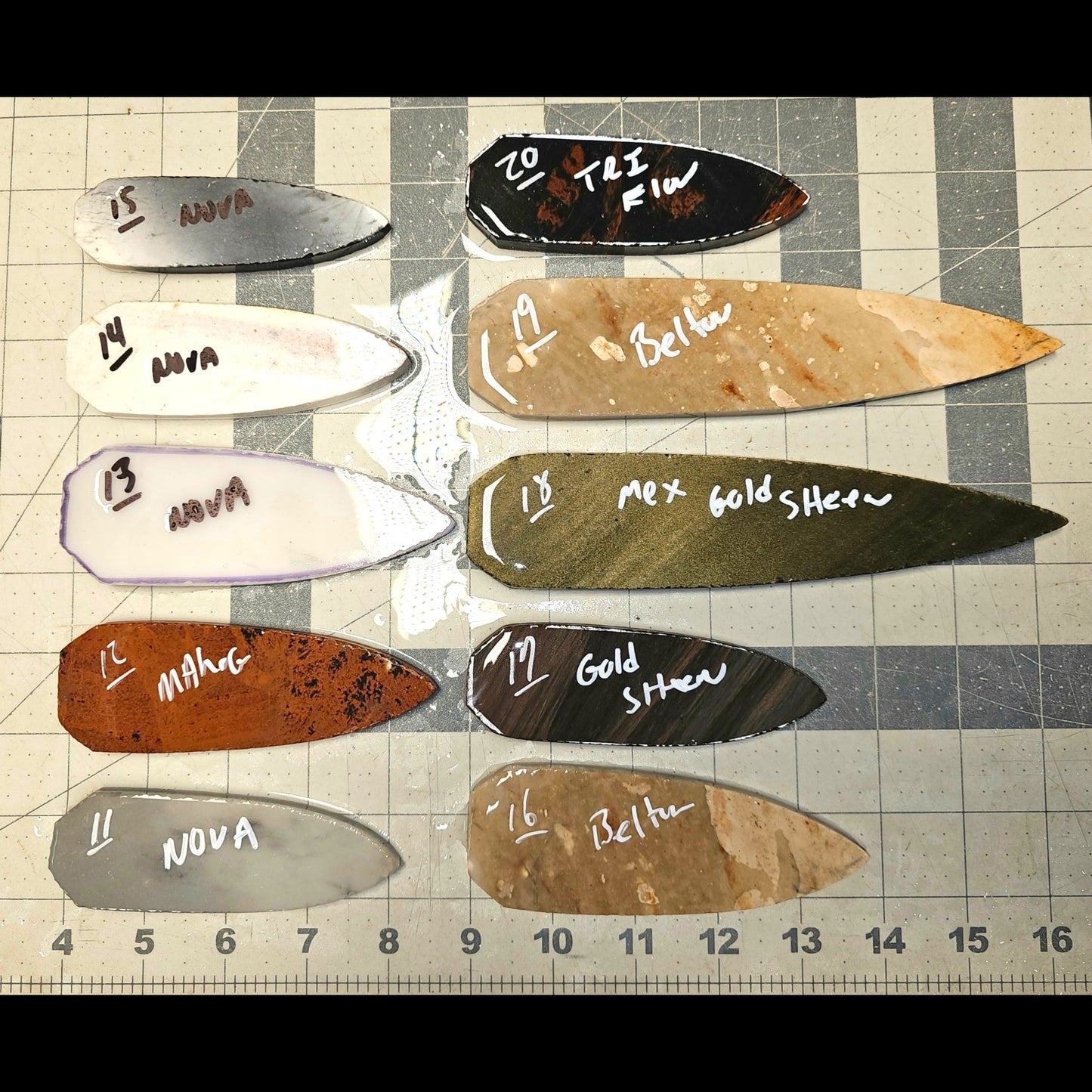 Page 2 Dovetail Preforms,Flintknapping Slabs.