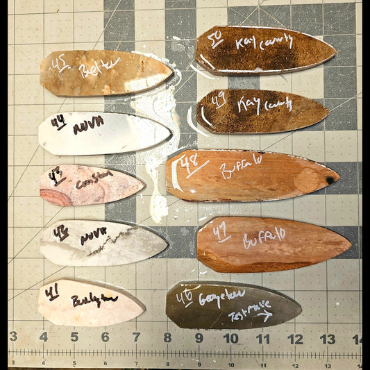 Page 5 Dovetail Preforms,Flintknapping Slabs.