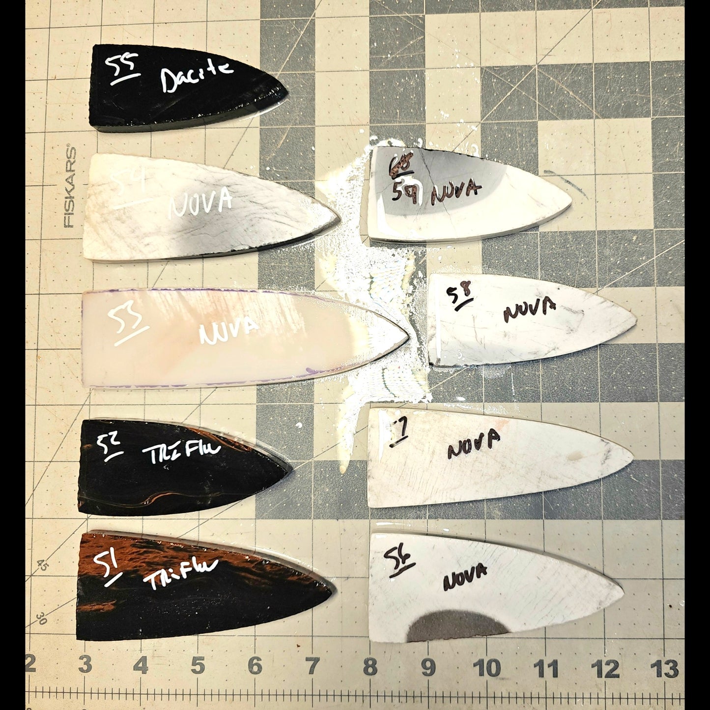 Page 6, Scottsbluff, Hardin, Dagger, Holland Performs,Flintknapping Slabs.