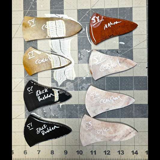 Page 6, Abby Preforms,Flintknapping Slabs.