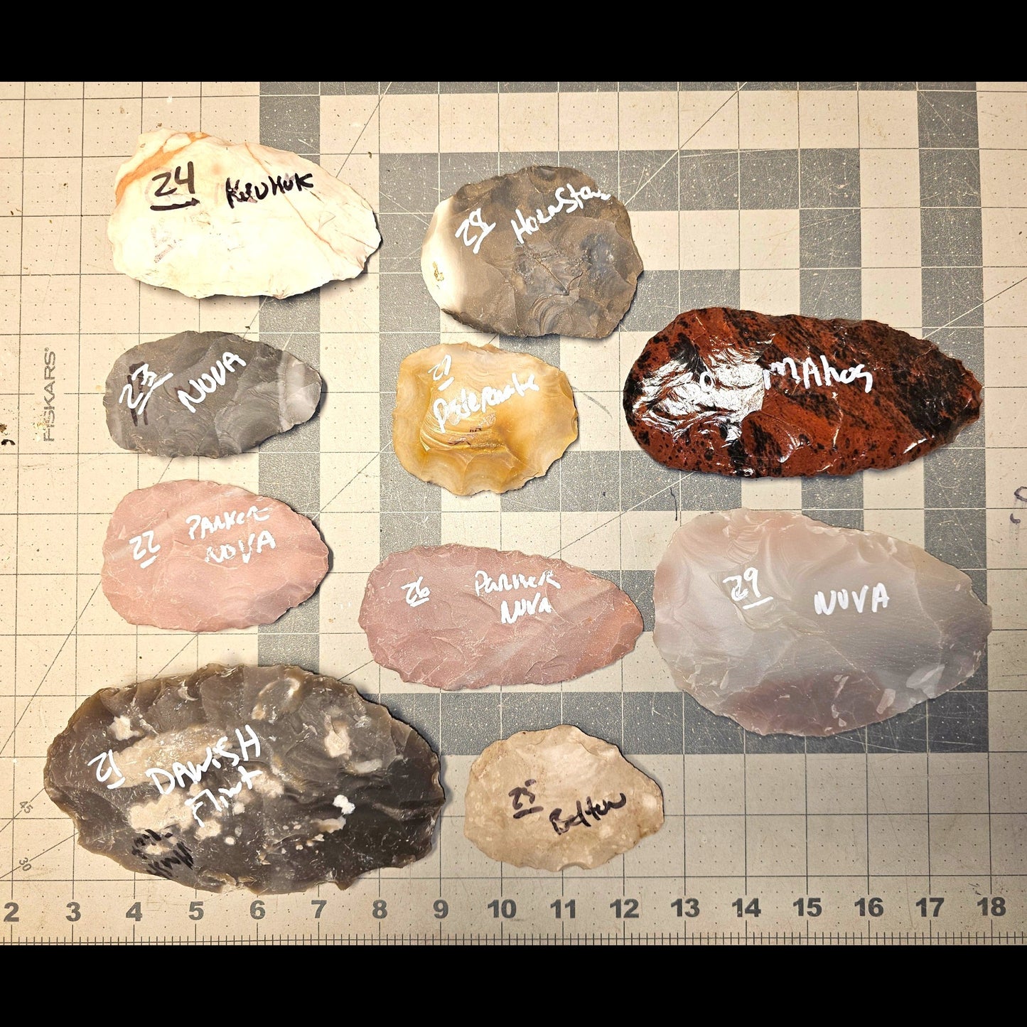 Page 3 Bifaces, Flintknapping Stone, Flint , Chert