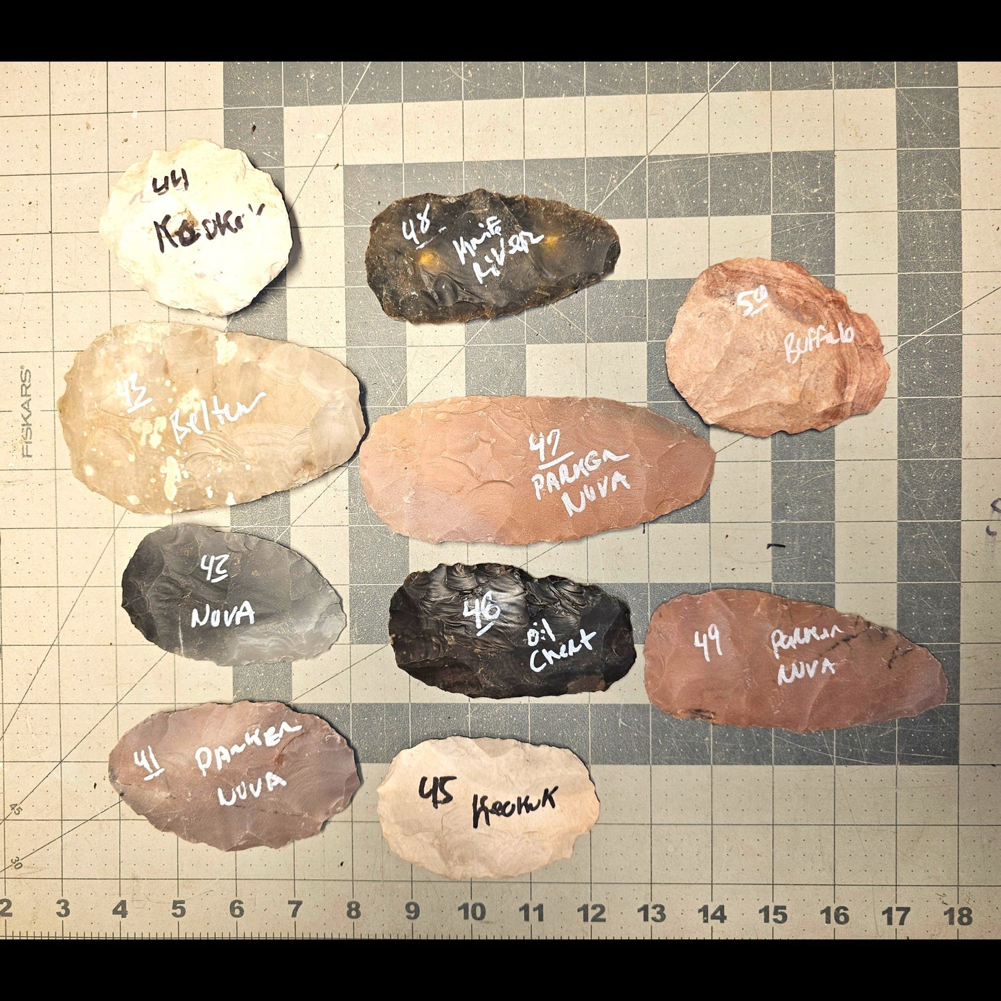 Page 5 Bifaces, Flintknapping Stone, Flint , Chert